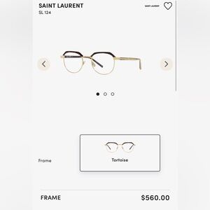 Saint Laurent SL 124 Glasses